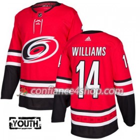 Adidas Maillot de Hockey Carolina Hurricanes Justin Williams 14 2017-2018 Rouge Authentic - Enfant